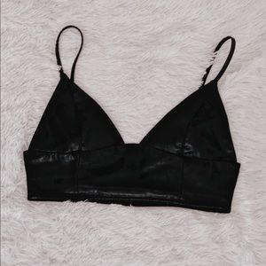 Leather Bralette